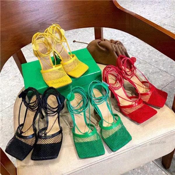 

2022 designers Women womens high heel Sandals Slippers Leather Rhinestone Mesh Sandal slides Top Designer SPARKLE STRETCH Ladies party GPaz#