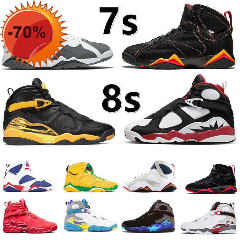 

Boots NEW Jumpman 7 8 men Basketball Shoes 7s Citrus Bordeaux Topaz Mist Patent Hare Flint 8s Taxi Aqua Raid South Beach Paprika Peat 3M, Color#1