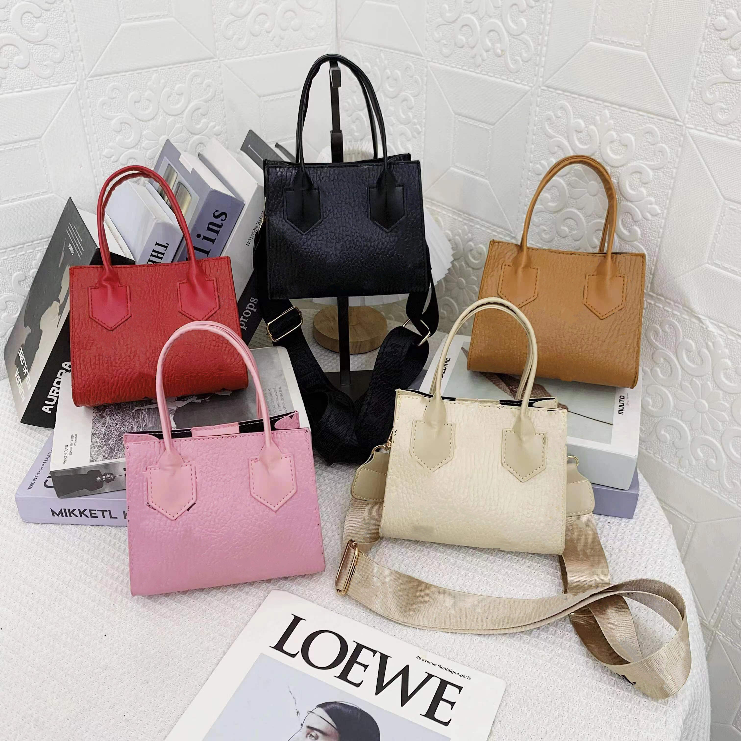 

designer children handbags fashion cartoon letter printed PU baby girls one shoulder bags children luxury accessories messenger bag F1564, Mix colors random