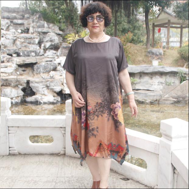 

Party Dresses 2023 A-line Print Summer Dress Half Sleeve Irregular Floral Long Women Plus Size Vestidos Loose Elegant FD36, Multi