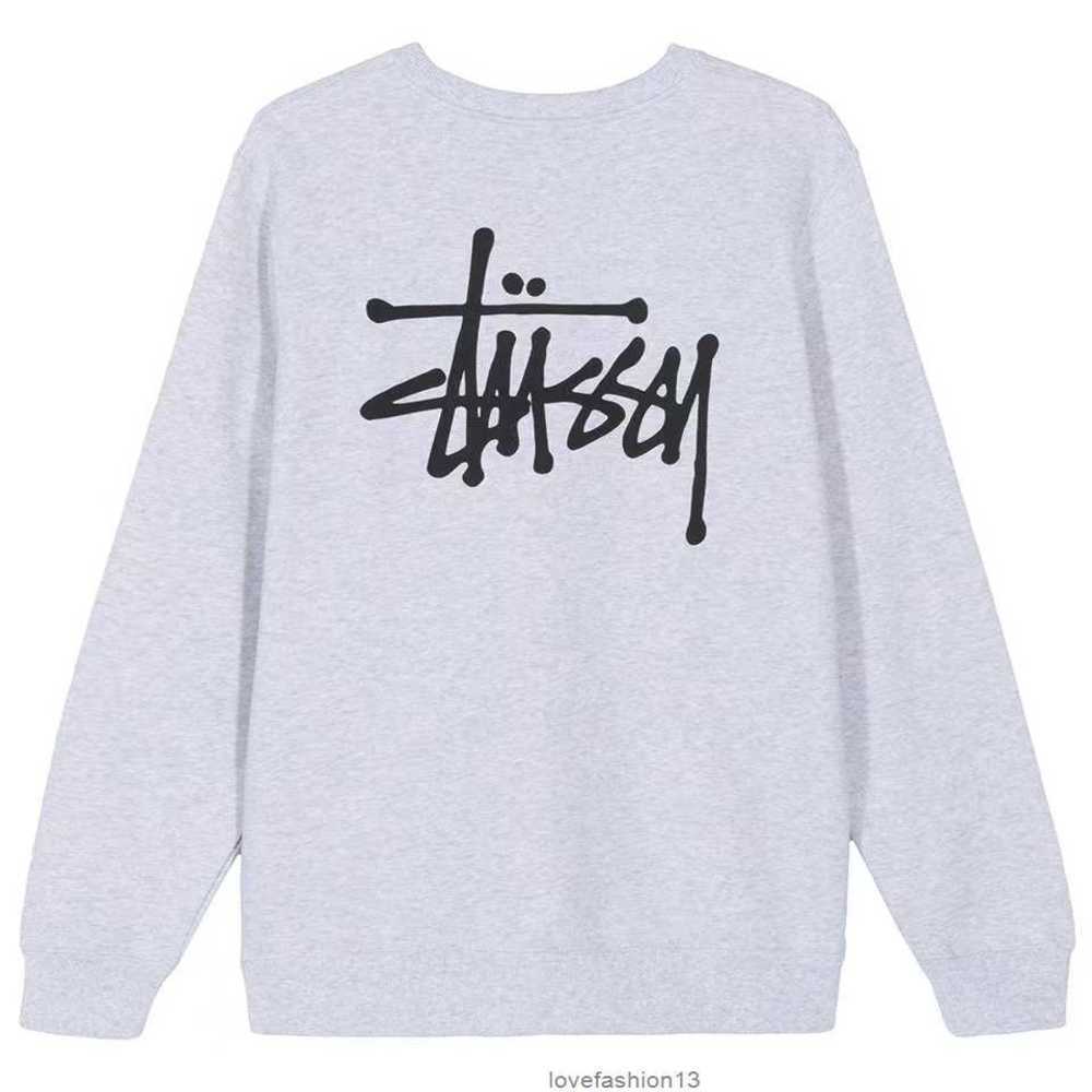 

2023 Fashion Stuart Basic Men's and Women's Loose Suede Sweater Hoodie Skateboard Hip-hop Brand Nurm, Ocean blue