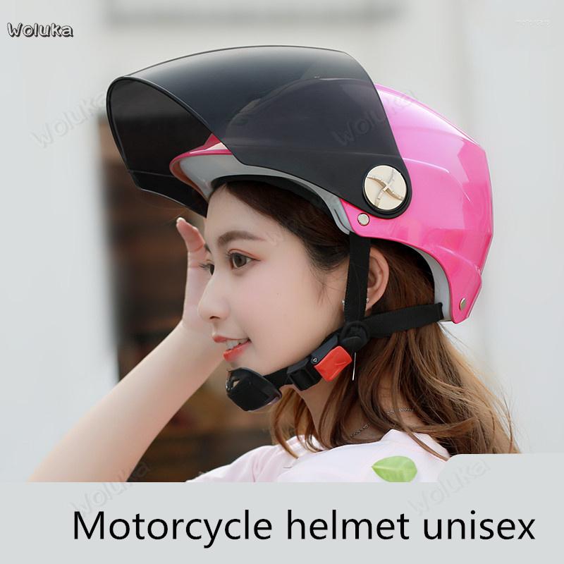 

Motorcycle Helmets Battery Electric Helmet Men And Women General Summer Sunscreen UV Protection Portable CD50 Q02