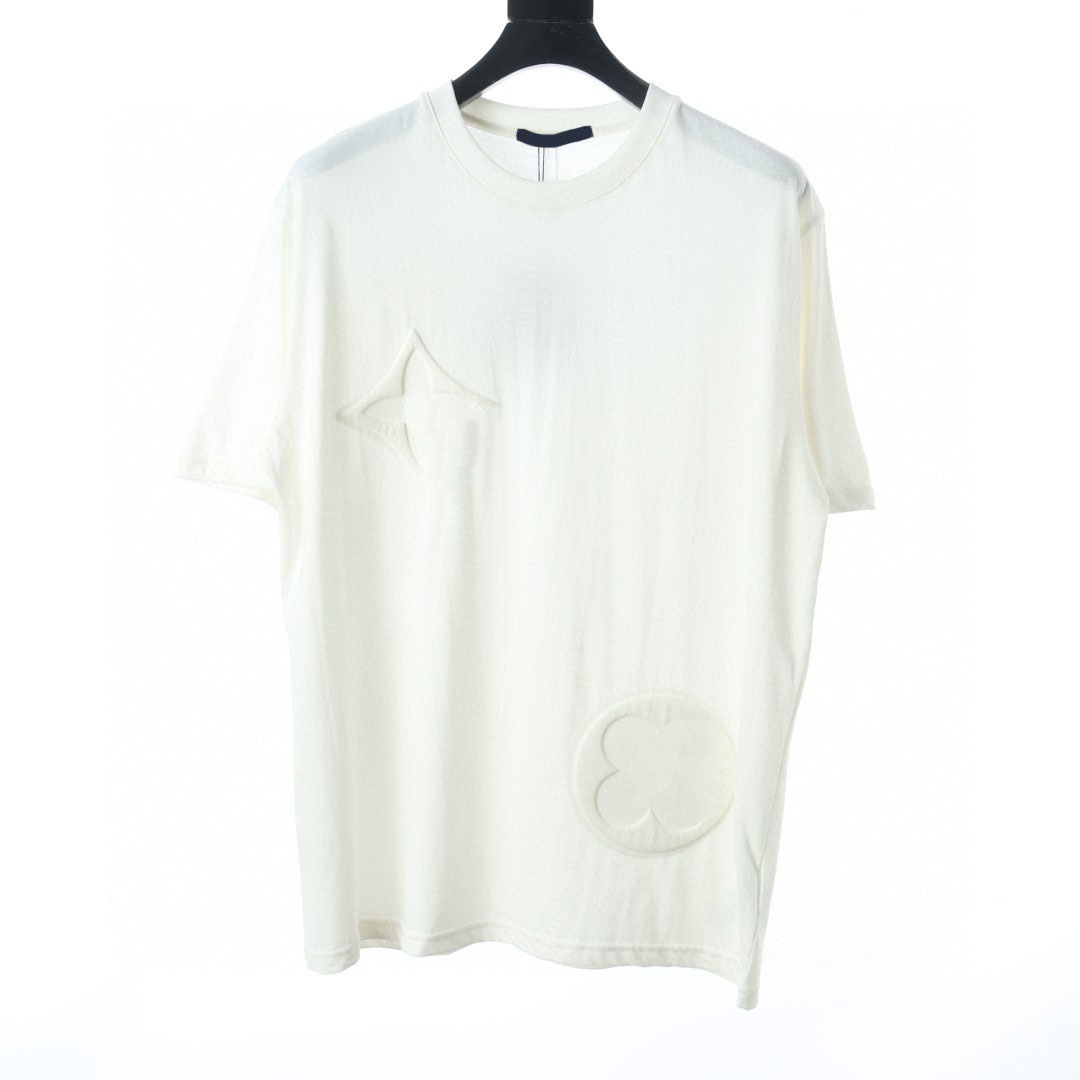 

Men's Plus Tees & Polos Round neck embroidered and printed polar style summer wear with street pure cotton w112r