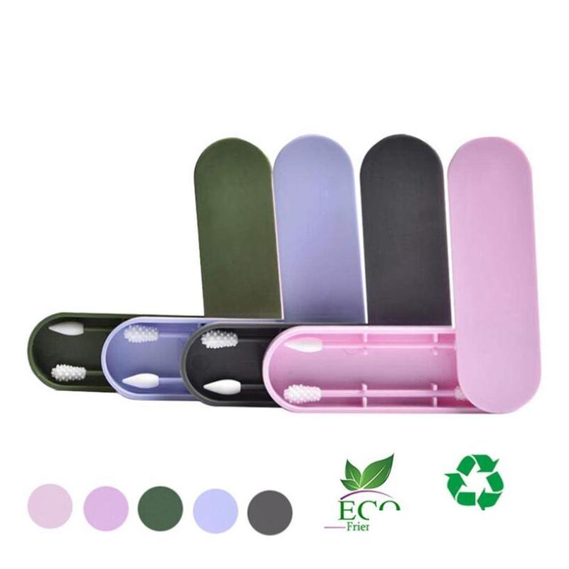 

Ear Care Supply 2Pcs Reusable Cotton Swab Double Head Cleaning Cosmetic Sile Buds Sticks For Makeup Qtip Swabs Drop Delivery Health B Dh71T
