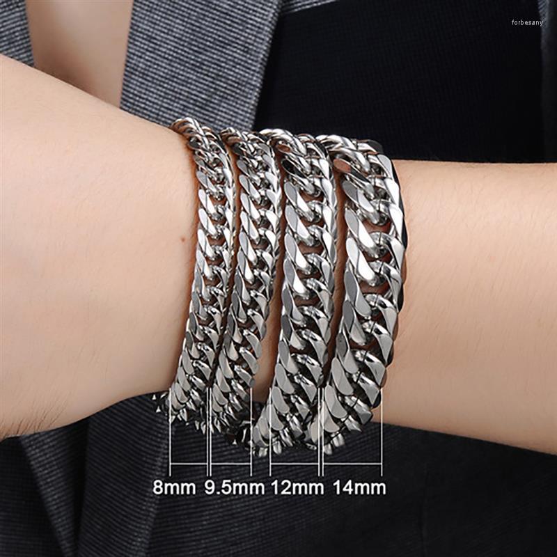 

Charm Bracelets 2023 Womens Mens Bracelet Stainless Steel Silver Color Chain For Men Fashion Jewelry