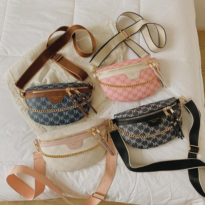 

Waist Bags For Women Luxury Designer Brand Handbag Female Shopper Shoulder Purse Belt Banana Wallet Fanny Pack 2023 Trend, Black