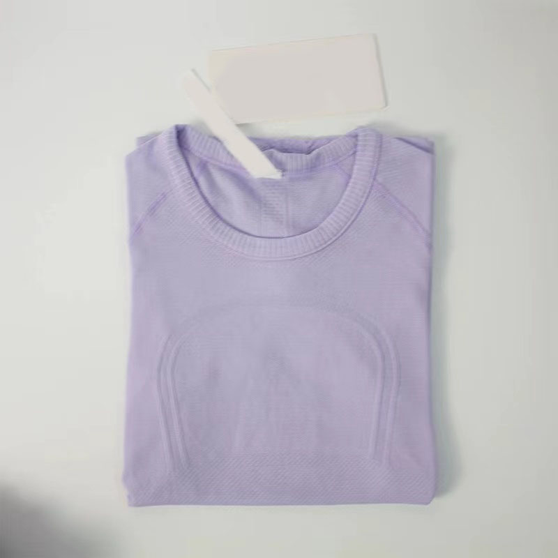 

Yoga womens sports t shirt Various colors Straight Gray Floral Fitted wear ladies short-sleeved T-shirts moisture wicking knit high elastic fitness Fashion Tees S-2XL
