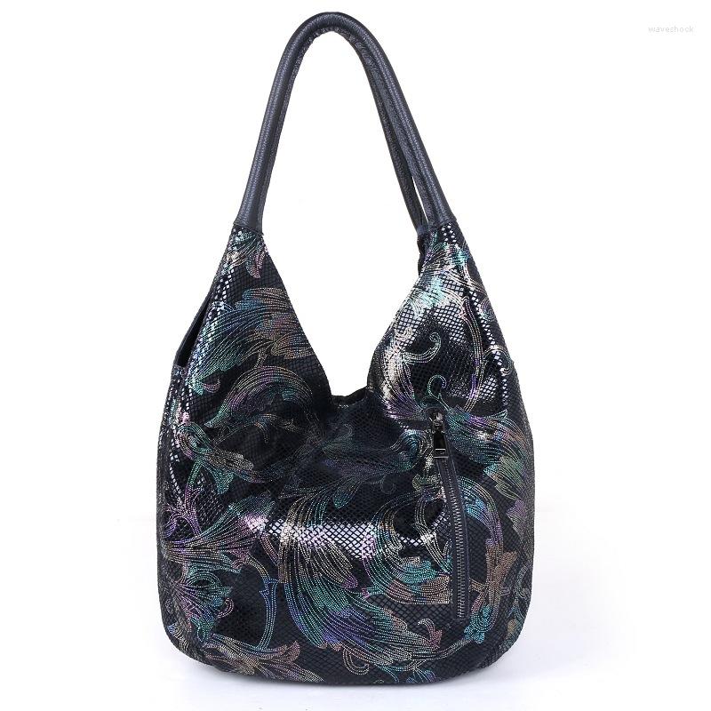 

Evening Bags Bag 2023 Women's High Quality Shoulder Large Capacity Tassel Bucket Fashion Printed Crossbody Tote, Black