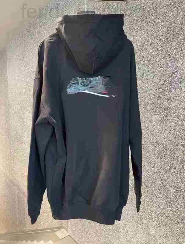 

Men' Hoodies & Sweatshirts designer Super Hot Top Fas* Li Letter Embroidery Tape Print Casual Loose Hooded Sweater for Men and Women 1WBX, Black
