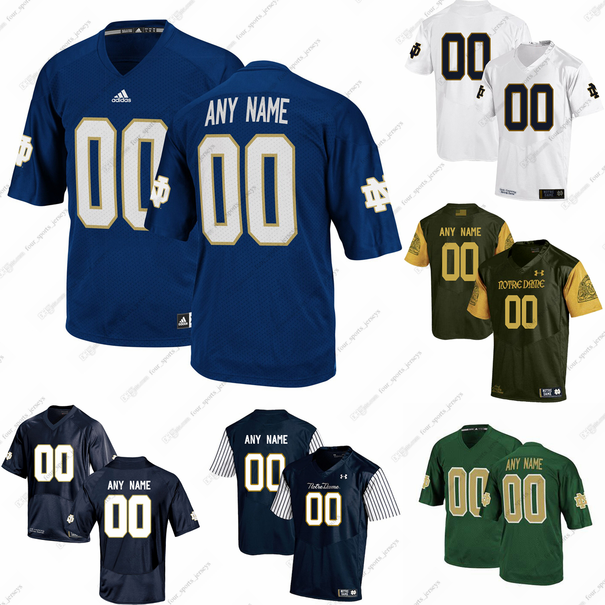 

NEW American Wear Custom NCAA College Notre Dame Fighting Irish Football Jerseys Joe Montana Ian Book Steve Angeli Tyler Buchner Ron P, Men