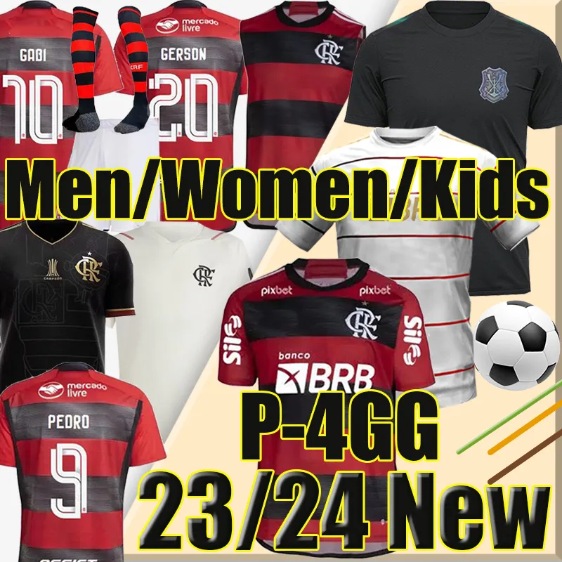 

P-4GG Flamengo Gerson soccer jerseys 23/24 Final da libertadores David Luiz DIEGO E.RIBEIRO GABI 2023 football shirts VIDAL PPEDRO DE ARRASCAETA everton men kids third, 23-24 home3