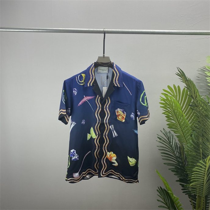 

2 LUXURY Designers Shirts Men's Fashion Tiger Letter V silk bowling shirt Casual Shirts Men Slim Fit Short Sleeve Dress Shirt M-3XL#21