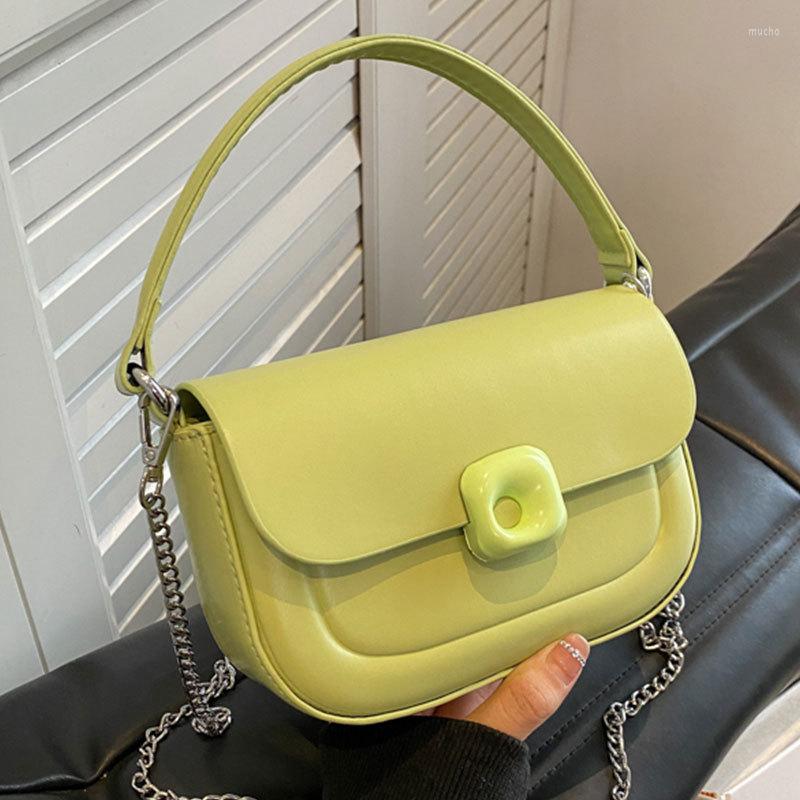 

Evening Bags Small Chain PU Leather Crossbody For Women 2023 Simple Totes Shoulder Bag Lady Designer Handbags And Purse, Beige