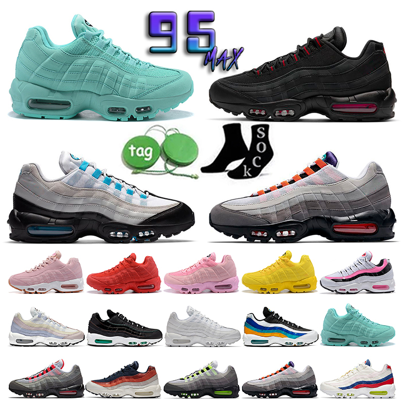 

Running Shoes 95 OG Neon Solar Red Men Bred Midnight Navy Triple White Black Laser Blue Dark Beetroot Chill Halloween Smoke Grey 95s Throwback Future Sports Sneakers, 22