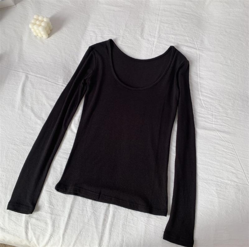 

Active Shirts 2023 Pure Cotton Solid Color Spring Summer Yoga Performance Dress Women's Long Sleeve Elastic Top, Pink