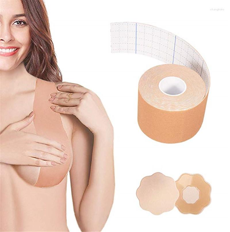 

Bras Strapless Plus Size Comfort Sexy Seamless Big Bra Breast Lift Tape Body Invisible Nipple Cover Silicone Push Up For Women, Lala31-black-huabian