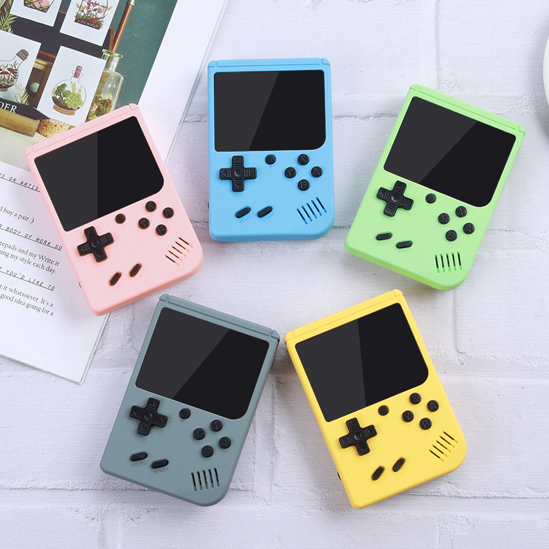 

Mini Retro Handheld Portable Game Players Video Console Nostalgic handle Can Store 400 sup Games 8 Bit Colorful LCD