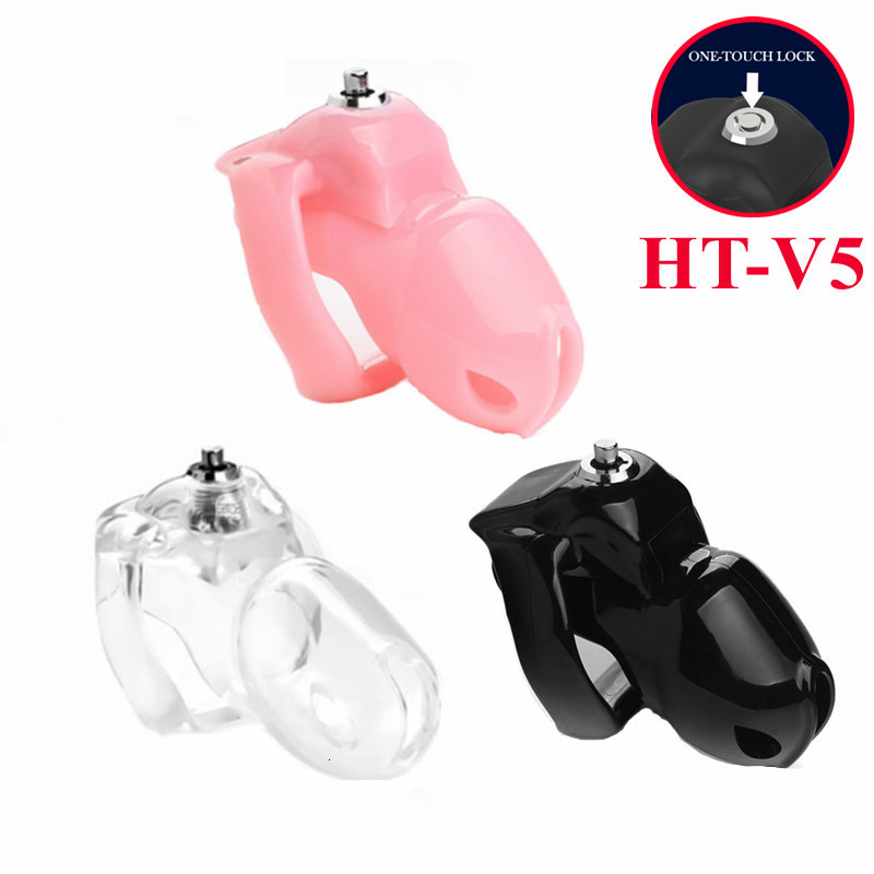 

Cockrings HT V5 Chastity Cage Click Lock Penis Cock Rings Bondage Belt Device Holy Trainer Sex Toys For Male Gay Sissy 230227