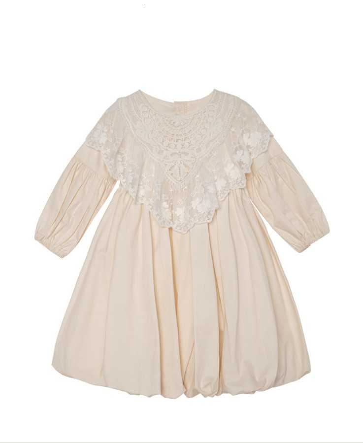 

Chil1en's 2023 Spring and Autumn Girls' 1ess New Korean Lace Girls' Princess 1ess Long Sleeve Chil1en's 1ess, As shown in figure