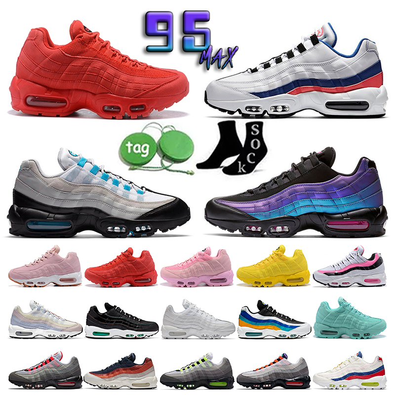 

Classic Max 95 Running Shoes Triple White Navy Blue Man Woman size 36-46 Sneakers Trainers wholesale Neon Pink Suede Black and Green Rose Ultramarine Grape, 30