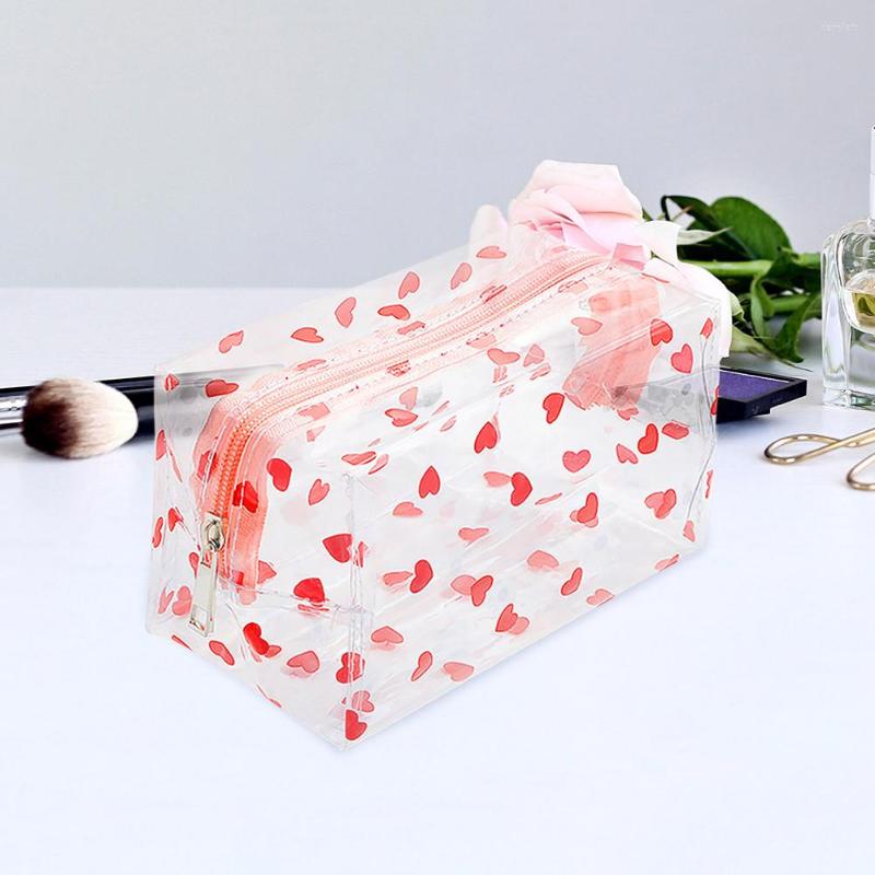 

Cosmetic Bags Women Clear Bag Waterproof Cute Cartoon Travel Toiletry Zippered Transparent Makeup Multipurpose For Bathroom, Model c
