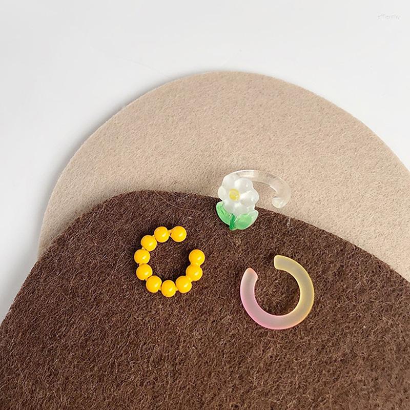 

Backs Earrings No Ear Holes Casual And Sweet Bone Clips Colorful Earring Sets Fashion Jewelry Spring Summer Women Girl