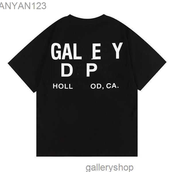 

Men's T-shirts Designer Galleryes Depts Shirt Alphabet Print Trendy Trend Basic Casual Fashion Loose Short T-shirt Half Sleeve Teesjqpq, Gray fh-6001