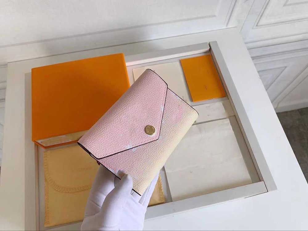 

2023fashion designer wallet card and coin famous men's wallet leather wallet card clip coin wallet free gift box Leopard grain embossing, Blue