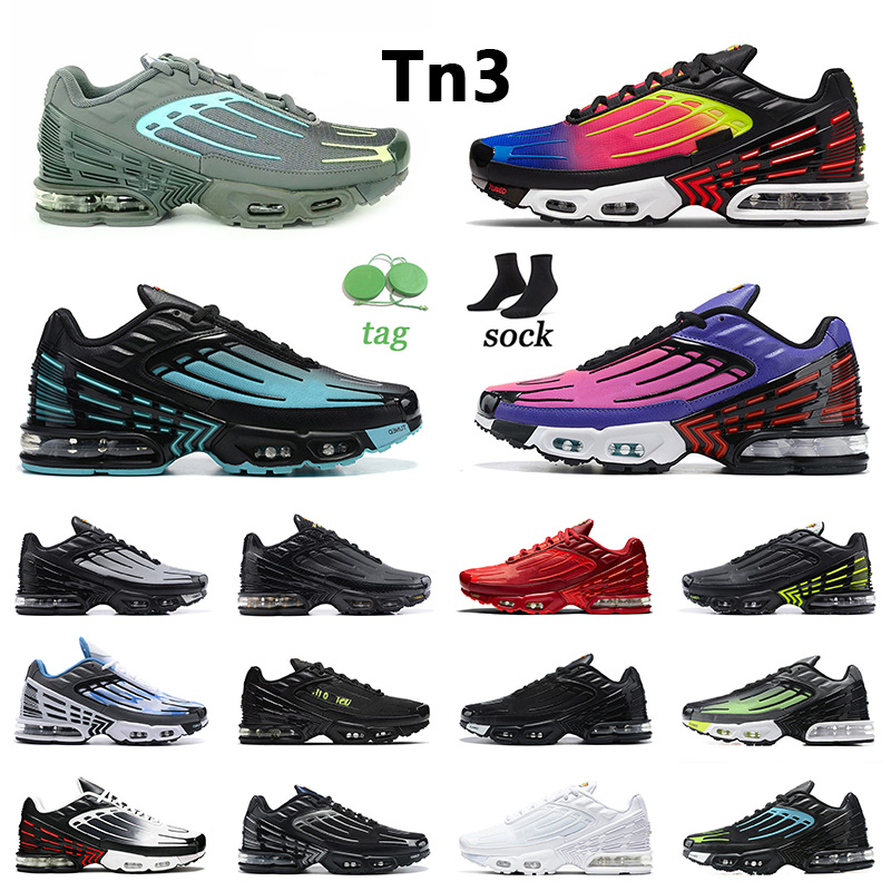 

WITH BOX designer Luxury max plus tn 3 running shoes men women sneakers outdoor trainers Triple White with White Black Light Blue Court Purple LightGreen Rainbow Leat, A73 39-46 repeat print