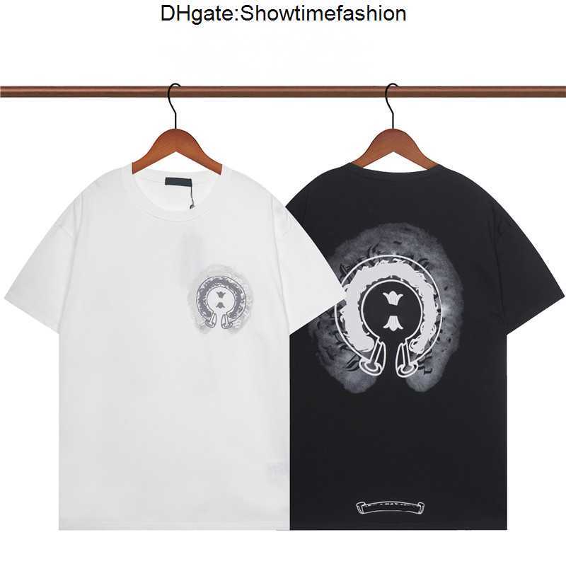 

Classics Mens t Shirts Heart High Quality Brand Crew Neck Chromes Short Sleeves Tops Tees Ch T-shirts Sweater Casual Horseshoe Sanskrit 58LM