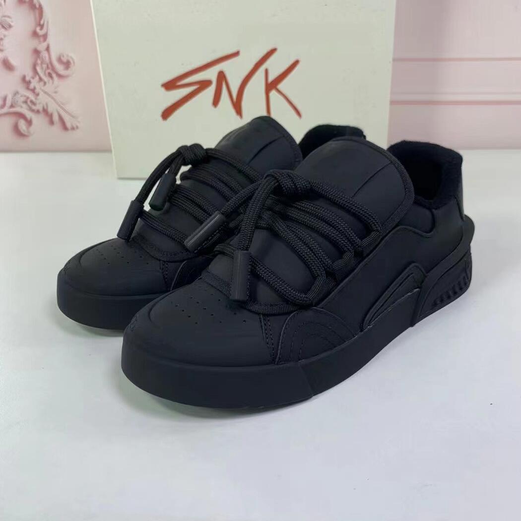 2023 Fashion Designer Unisex Shoe Women's Mens Sneakers Multicolored Splicing Casual Leather Women Men Black Socks Lace-Up Shoes Patchwork Boot