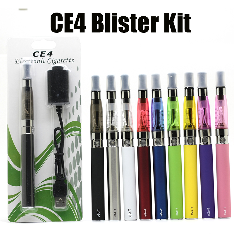 

Ego CE4 Blister Kit Ego-t battery 1.6ml Tank Atomizer Vaporizer 650mAh 900mAh 1100mah Vape Pen, Mixed colors