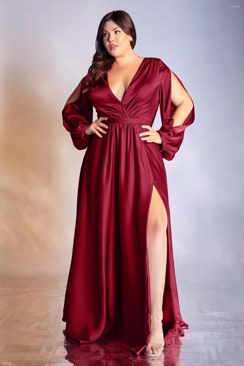 

Party Dresses BAZIIINGAAA Evening Loose And Swinging Casual Commuting 2023 European American Plus Size Women's, Picture color