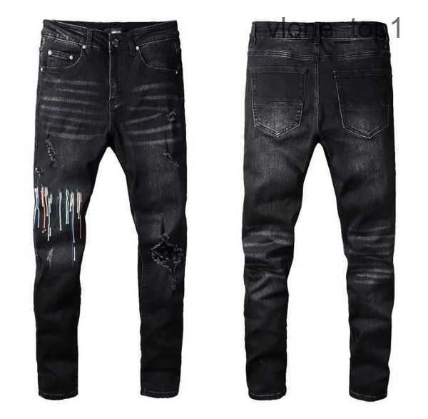 

Casual amirly Denim Men's Mens Jeans Biker Slp Blue Slim Flare Straight Pants Skinny Black Destroyed Long Men Ripped 7 574M, 21