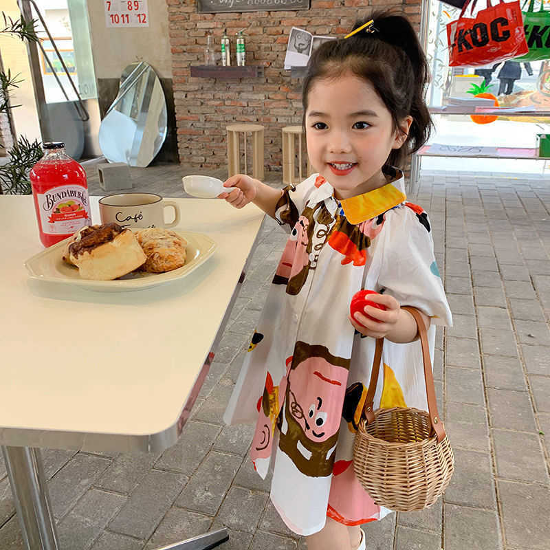 

Girl's Dresses Summer Child Birthday Dress Shirt Children Clothing Girls Flower Girl Dresses For Teens Party Princess Sundress School Wear L230227, White