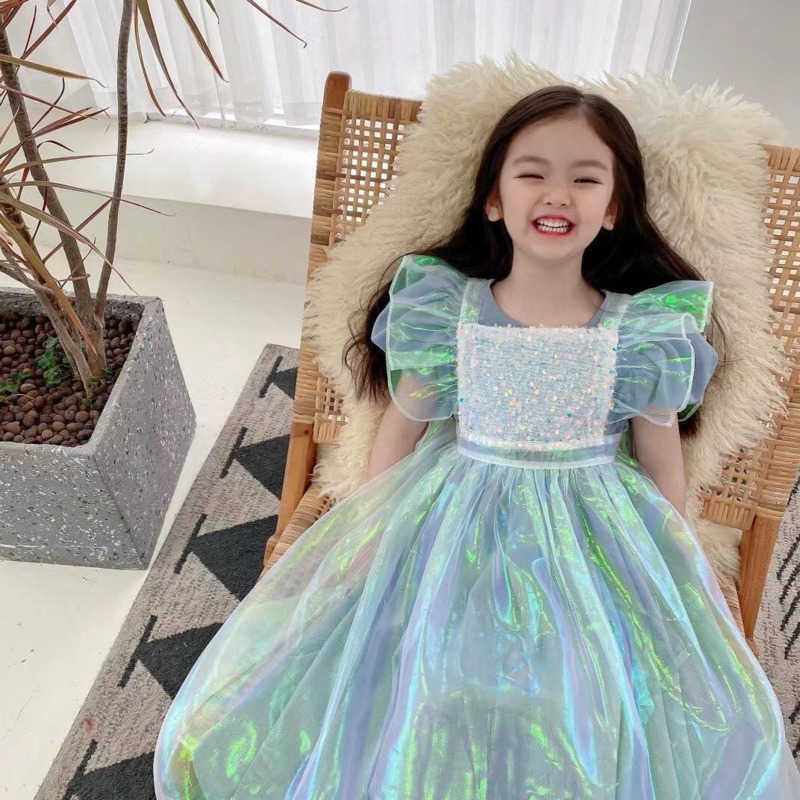 

Girl's Dresses Teen Girls Clothing Summer Lolita Casual Party Fairy Mesh Dress 2023 Children Prom Evening Dresses For Kids Sundress Vestidos L230227, 1cotton dress