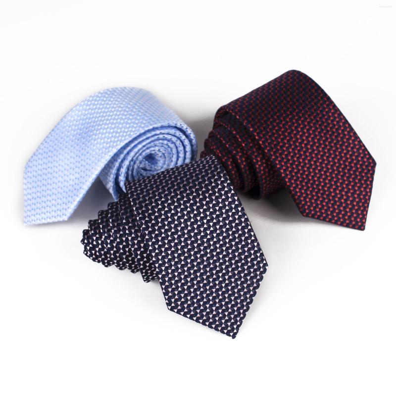 

Bow Ties Handmade Fashion Gifts Men's Business Geometric Jacquard Tie Pure Color Polyester