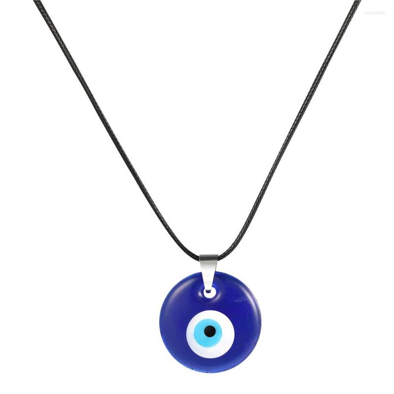 

Choker 2023 Vintage Eye Pendant Necklace Lucky Eyes Clavicle Chain Party Jewelry For Women Girls Gift
