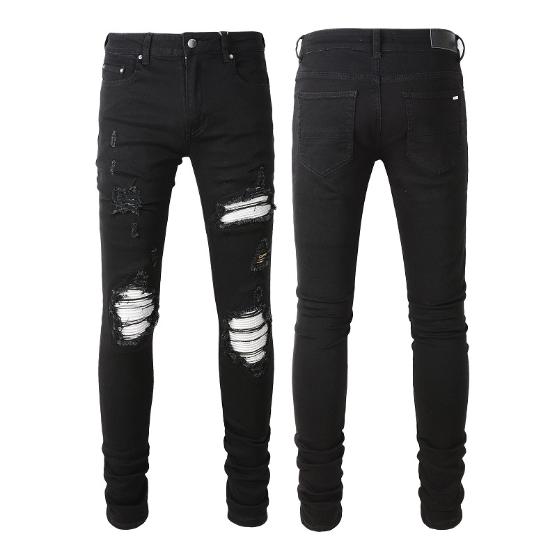 

Amirs jeans designer mens skinny desig 22 colors pants Long hippop Sticker Slim Denim Straight streetwear Skinny wholesale #shop31 160N, 5(with logo)