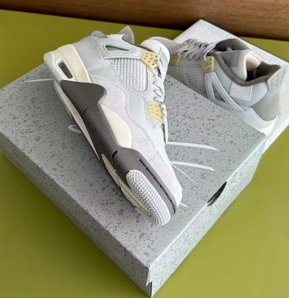 

top 4 SE Craft Photon Dust Men Shoes womens 4s Photon Dust/Pale Vanilla White-Grey Fog-Flat Pewter-Sail outdoor Basketball Sneakers With Original Box us 5.5-12
