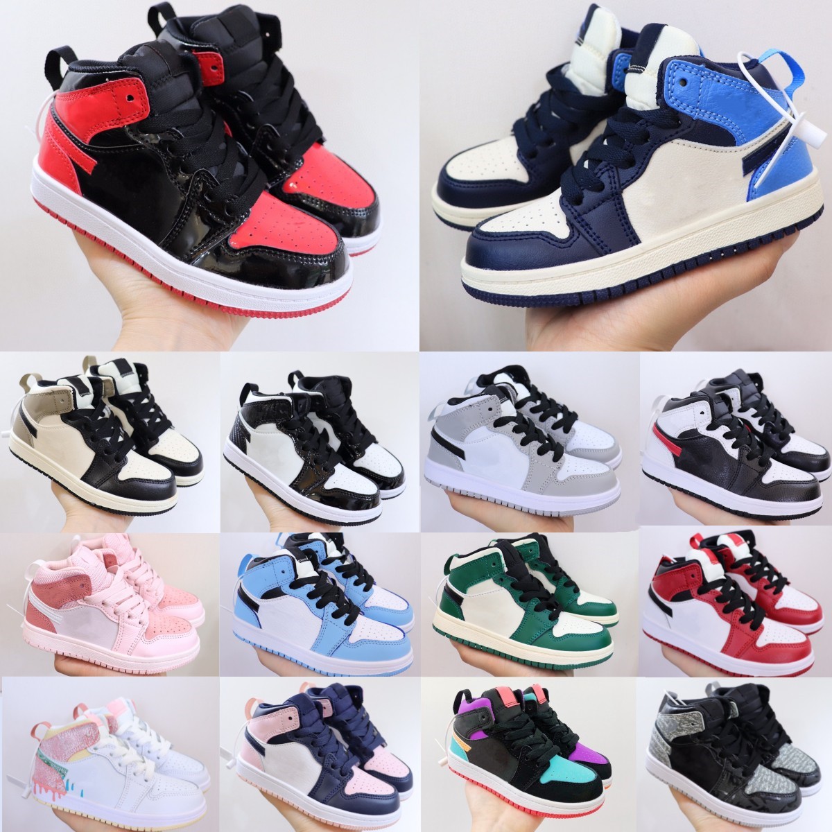 

kids shoes 1s black 1 shoe boys high sneakers designer basketball blue trainers baby kid youth toddler infants children girls outdoor sport sneaker First Walkers