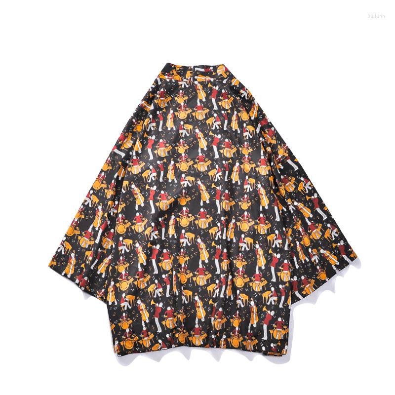 

Ethnic Clothing 2023 Spring And Summer Men's Trendy Brand Road Gown Personality Female Digital Printing Casual Beach Loose