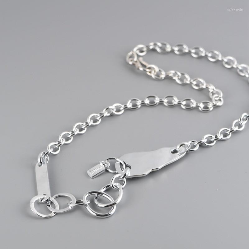 

Chains Punk 925 Sterling Silver Necklace Men Link Chain Rock Neo Gothic Necklaces Male Luxury Jewelry Party Boyfriend Birthday Gift