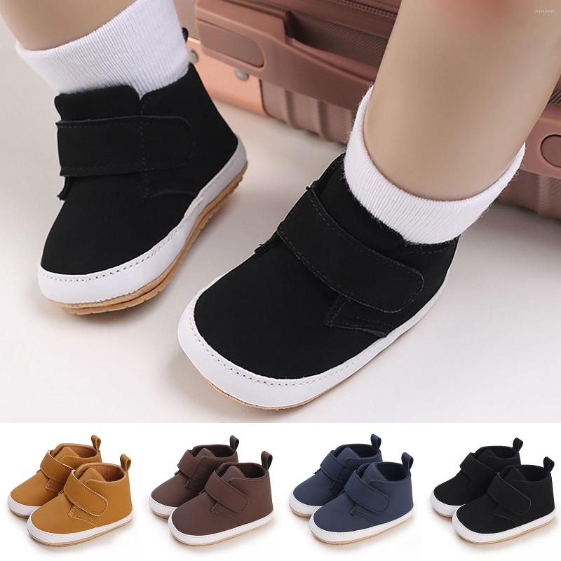 

First Walkers Baby Toddler Shoes Spring Autumn Children Sneakers Fashion Floor Sports Flat Bottom Non Slip Solid Color Boys Girls