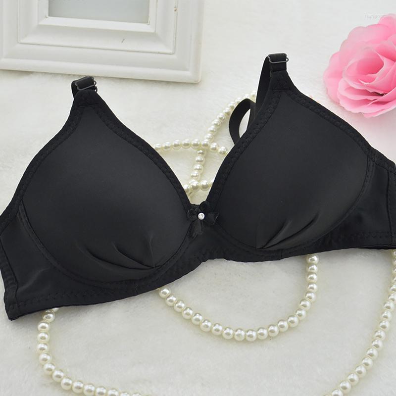 

Bras Teenage Girl Small Puberty Young Girls Soft Cotton Lingerie Teens Black White Pink Stretch Training Bra Women's