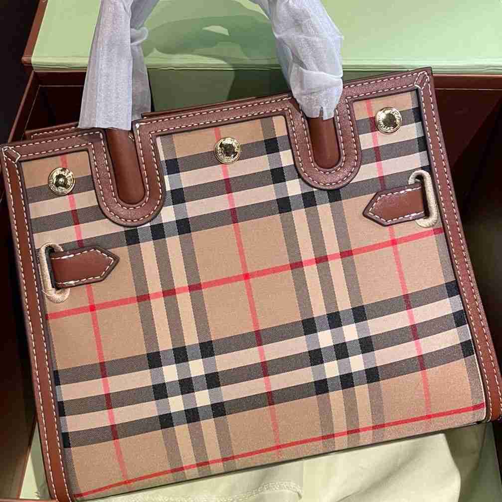 Designer Luxury Burbrerity Bags For Women High Quality Brown Crossbody Handbags Vintage Burbrery Leather Wallet Paris Plaid The Totes Bag Fashion Pu