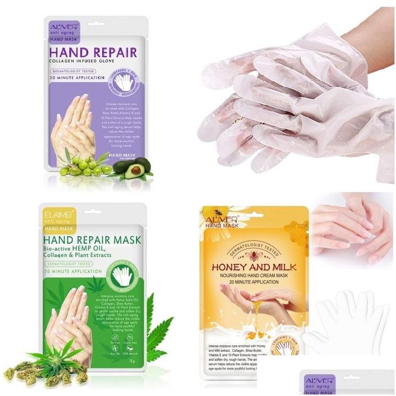 

Other Skin Care Tools Elaimei Aliver Collagen Infused Moisturizing Gloves Honey Hands Mask Imps Dry Exfoliating Hand Masks Drop Deli Dhnkf, See show
