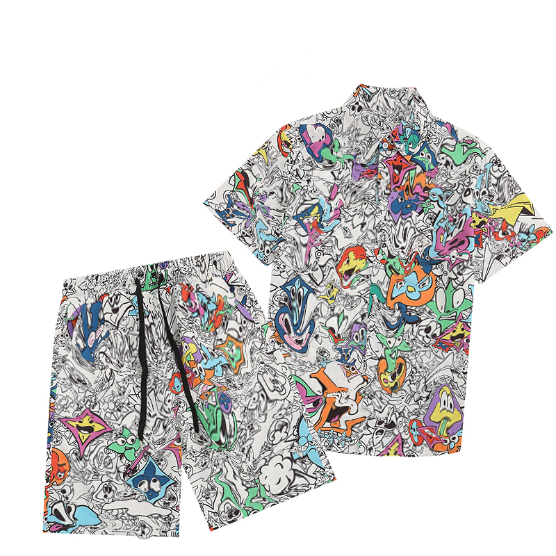

23SS Mens Summer Designer Shirts beach Pants Sets Fashion Hawaii Floral Print Casual Shirt Men Slim Fit Short Sleeve Board Beach Shorts M-3XL, As picture show