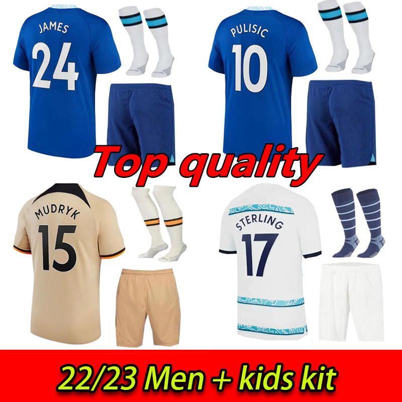 

2022 2023 CFC Soccer Jerseys ENZO MOUNT HAVERTZ STERLING JAMES 22 23 football shirt men kids kit KOULIBALY uniform FOFANA Mendy CUCURELLA JOAO FELIX MUDRYK set