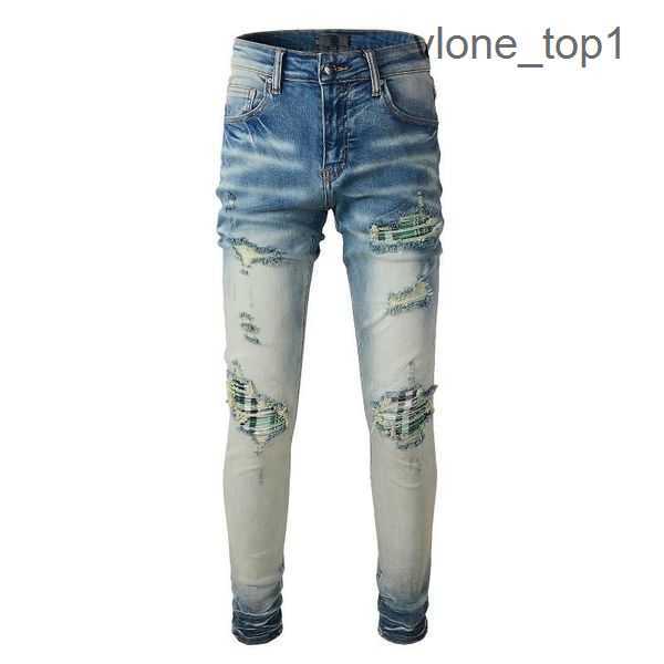 

Close-fitting amirly Pencil 23 New Embroidery Colorways Designer Pants Mens Jeans Slim Hiking Pant Brand Ripped Para Hombre Motorcycle 3 E361